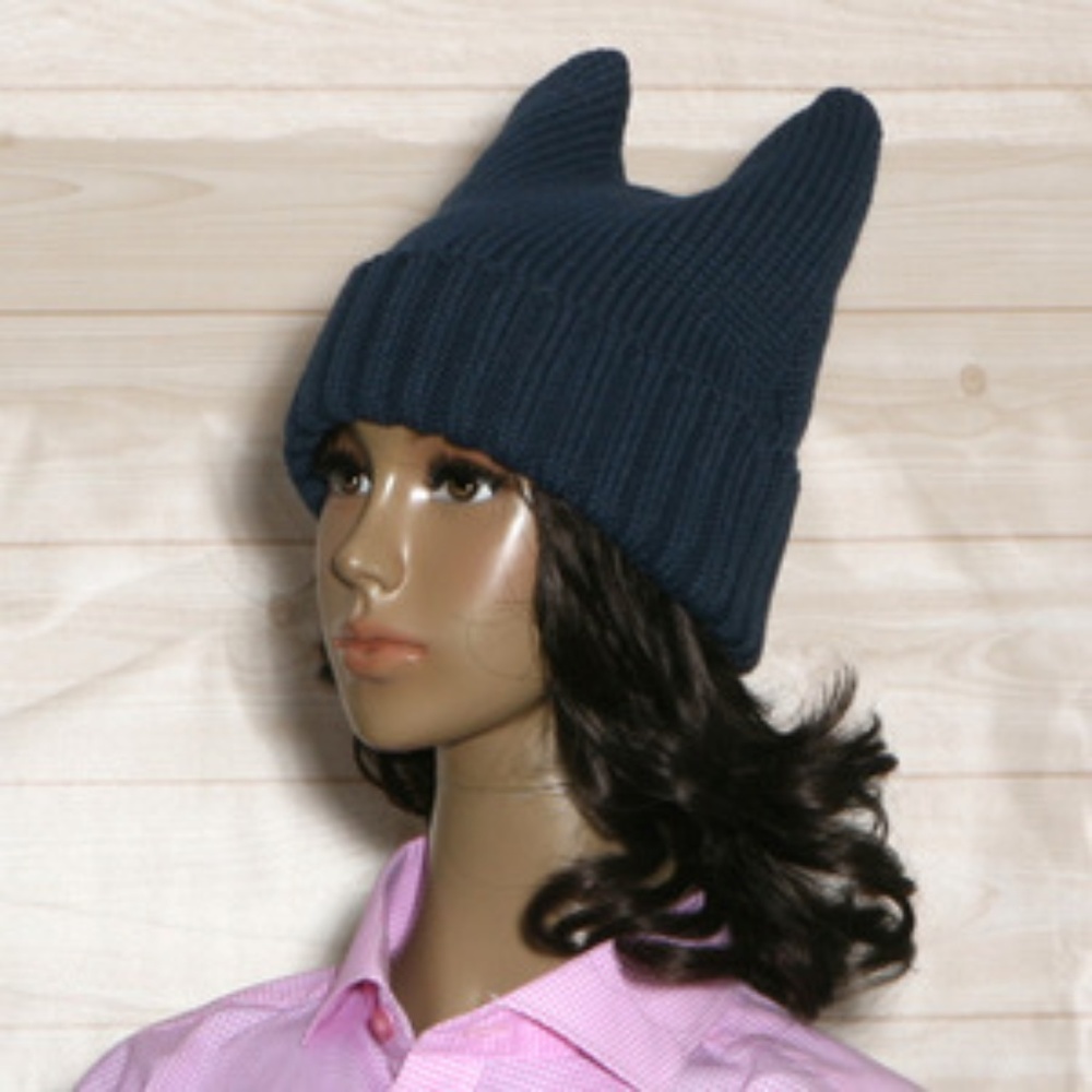 Black Cat Ear Beanie
